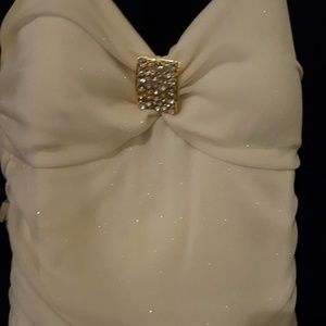 Halter top evening dress